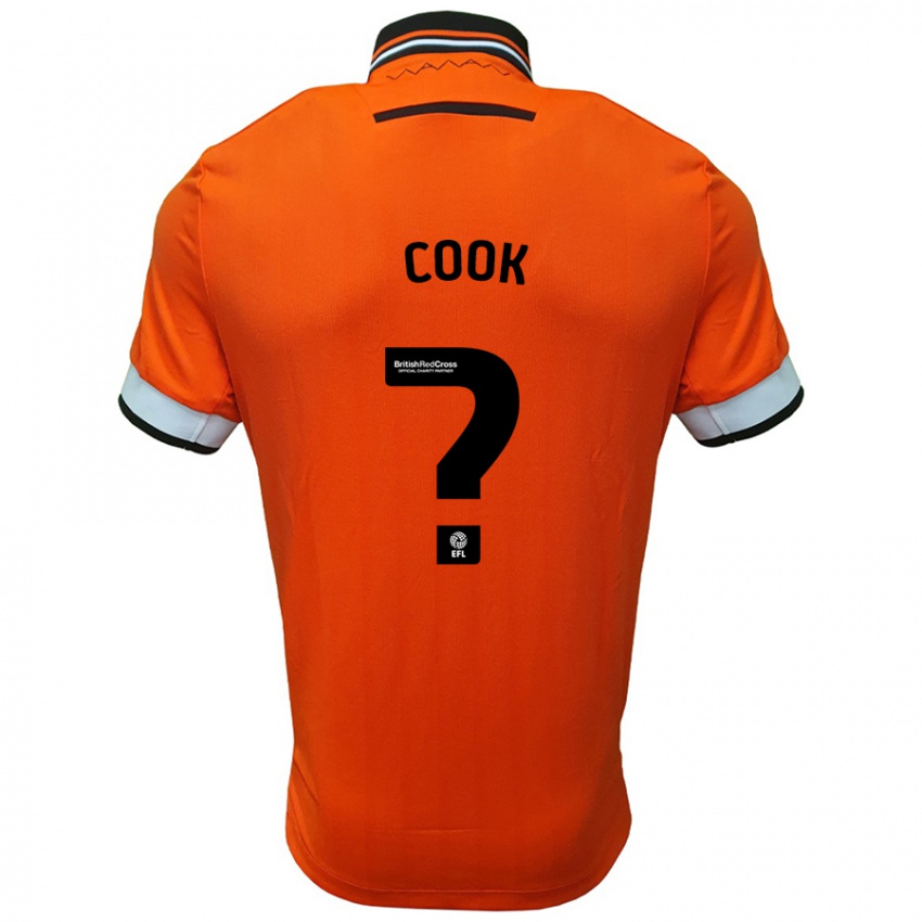 Criança Camisola Luke Cook #0 Branco Laranja Alternativa 2024/25 Camisa