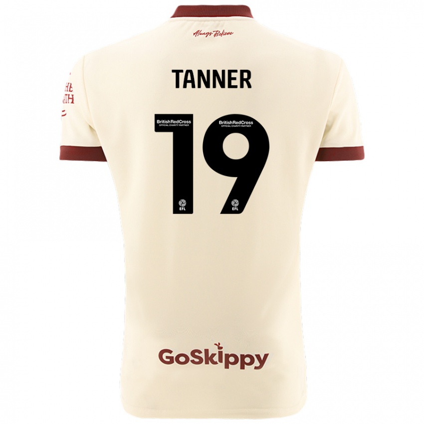 Criança Camisola George Tanner #19 Creme Branco Alternativa 2024/25 Camisa