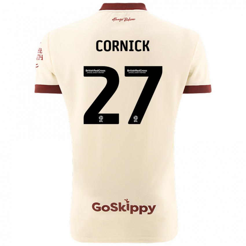 Criança Camisola Harry Cornick #27 Creme Branco Alternativa 2024/25 Camisa