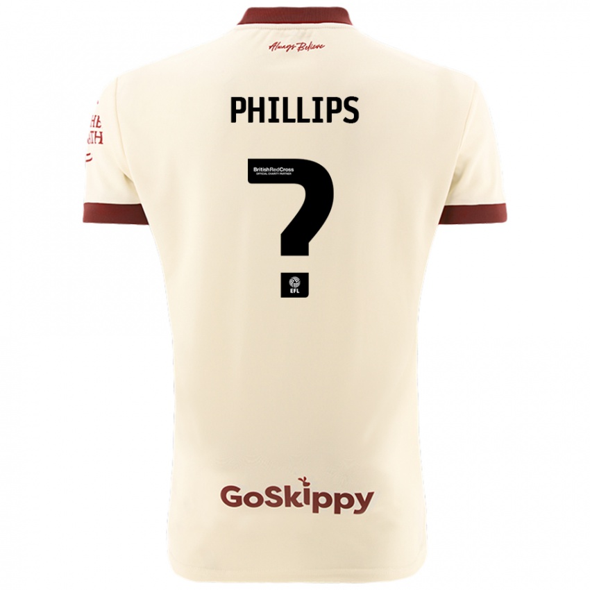 Criança Camisola Billy Phillips #0 Creme Branco Alternativa 2024/25 Camisa