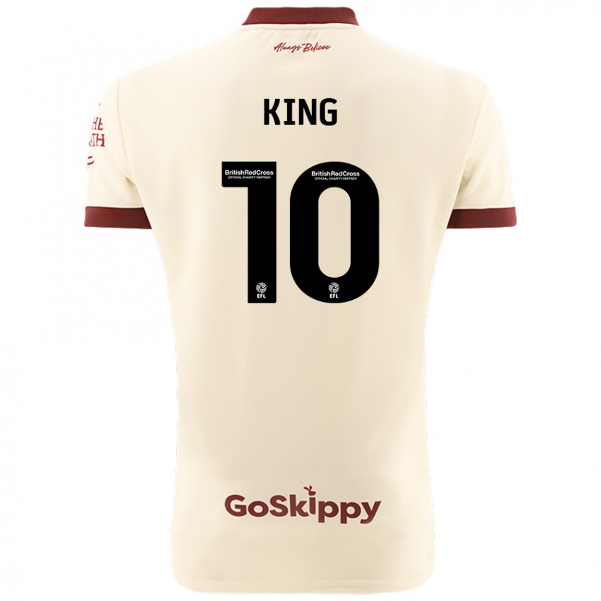 Criança Camisola Andy King #10 Creme Branco Alternativa 2024/25 Camisa