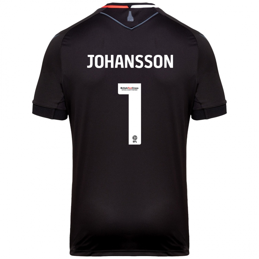 Criança Camisola Viktor Johansson #1 Preto Alternativa 2024/25 Camisa