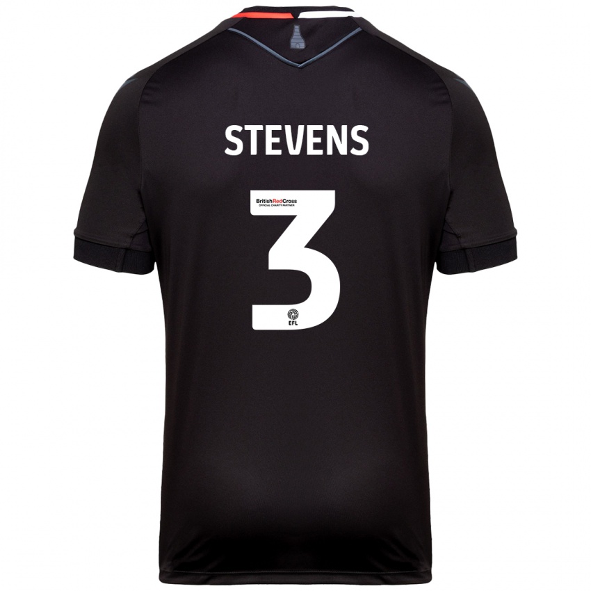 Criança Camisola Enda Stevens #3 Preto Alternativa 2024/25 Camisa