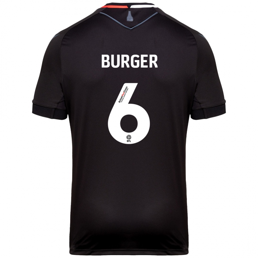 Criança Camisola Wouter Burger #6 Preto Alternativa 2024/25 Camisa