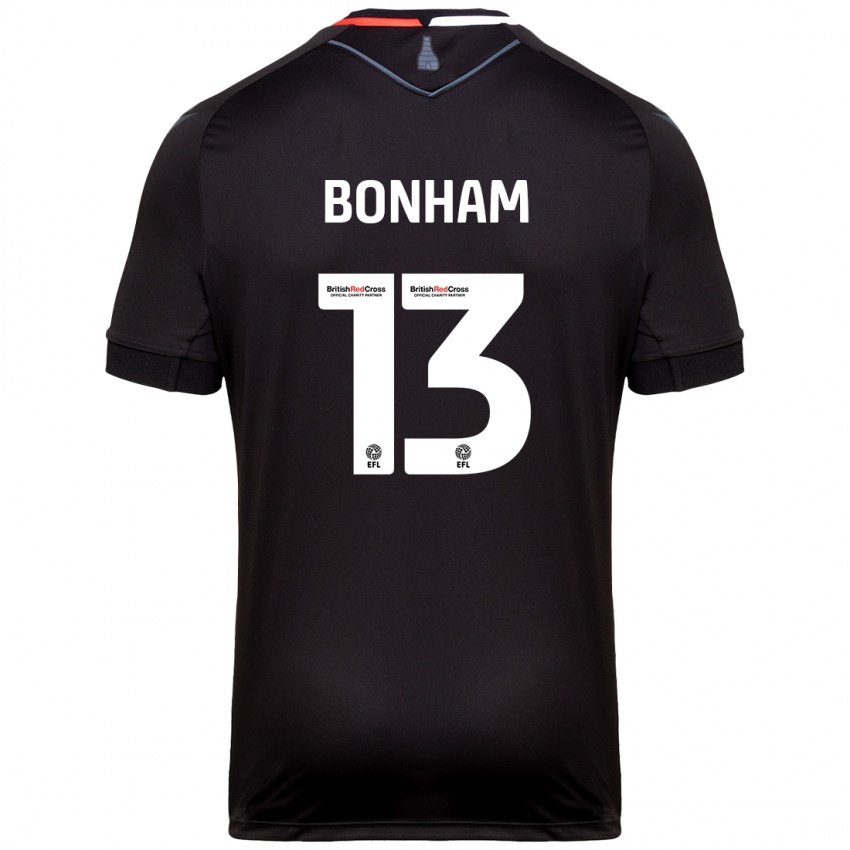 Criança Camisola Jack Bonham #13 Preto Alternativa 2024/25 Camisa