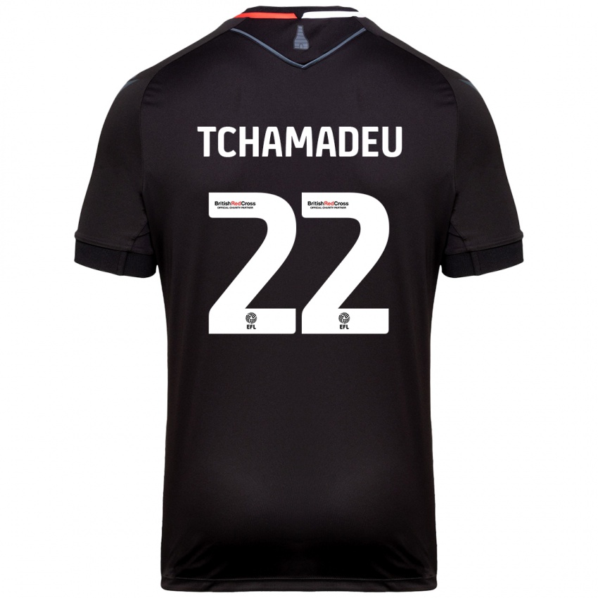 Criança Camisola Junior Tchamadeu #22 Preto Alternativa 2024/25 Camisa