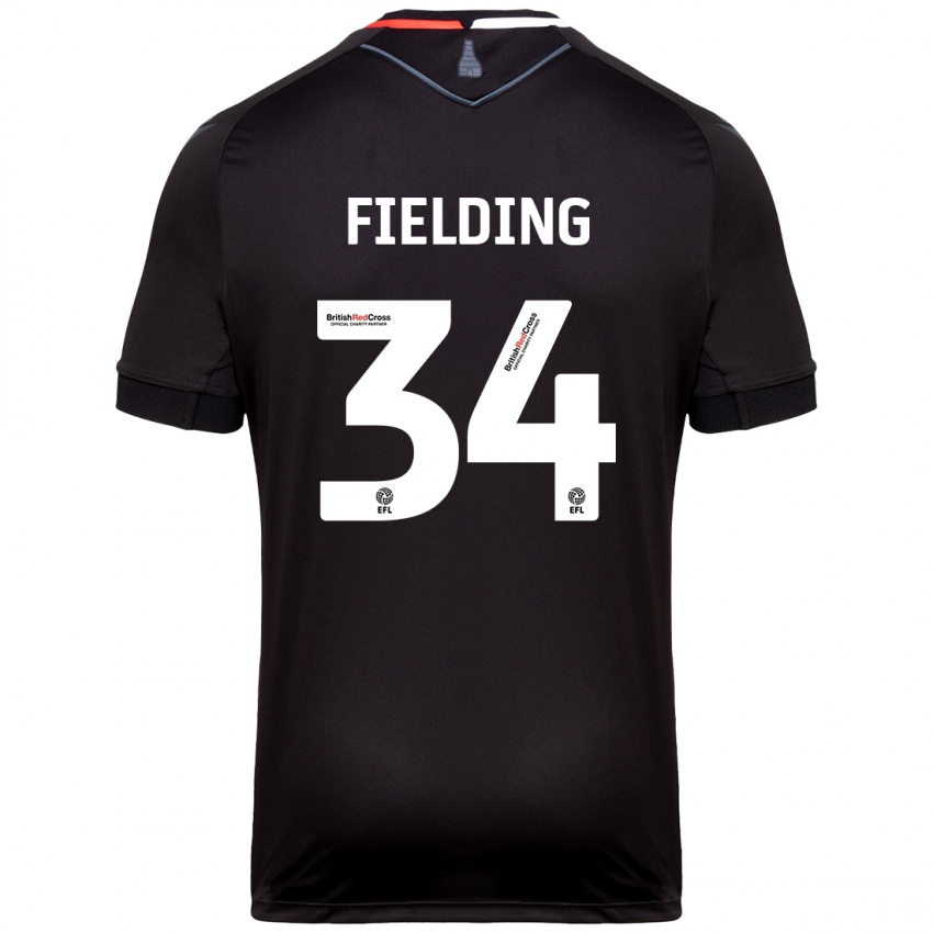 Criança Camisola Frank Fielding #34 Preto Alternativa 2024/25 Camisa