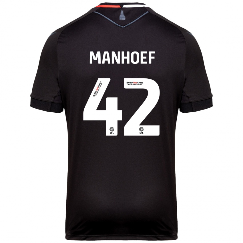 Criança Camisola Million Manhoef #42 Preto Alternativa 2024/25 Camisa