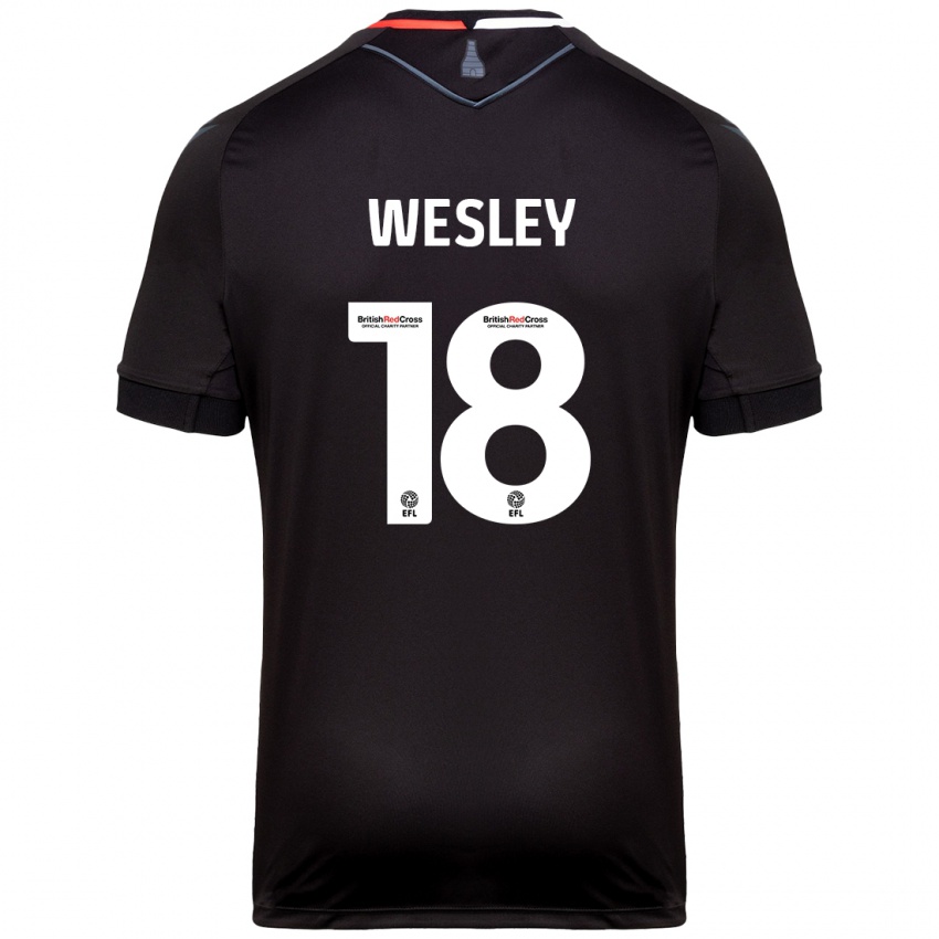 Criança Camisola Wesley Moraes #18 Preto Alternativa 2024/25 Camisa