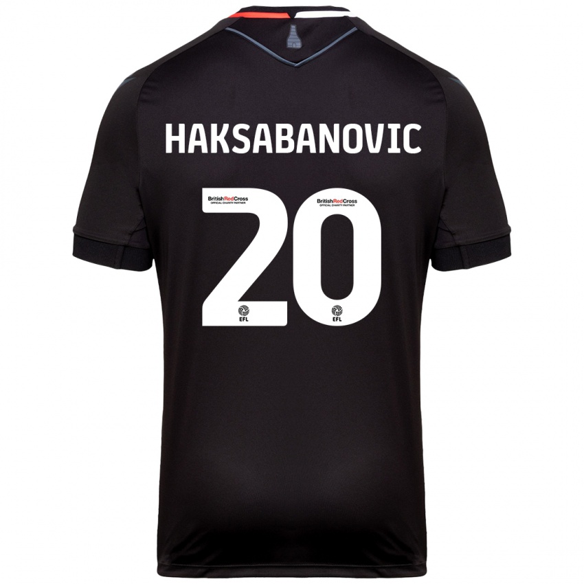 Criança Camisola Sead Hakšabanović #20 Preto Alternativa 2024/25 Camisa