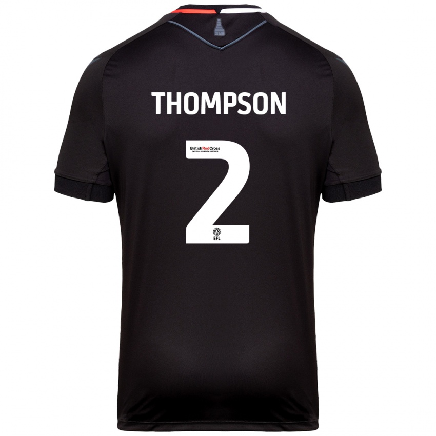 Criança Camisola Sophie Thompson #2 Preto Alternativa 2024/25 Camisa