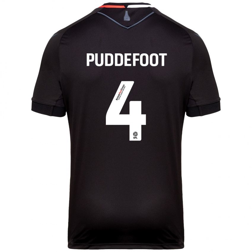 Criança Camisola Danielle Puddefoot #4 Preto Alternativa 2024/25 Camisa