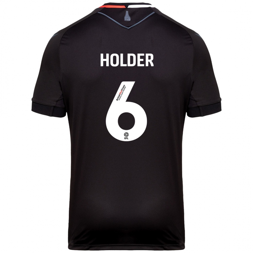 Criança Camisola Molly Holder #6 Preto Alternativa 2024/25 Camisa