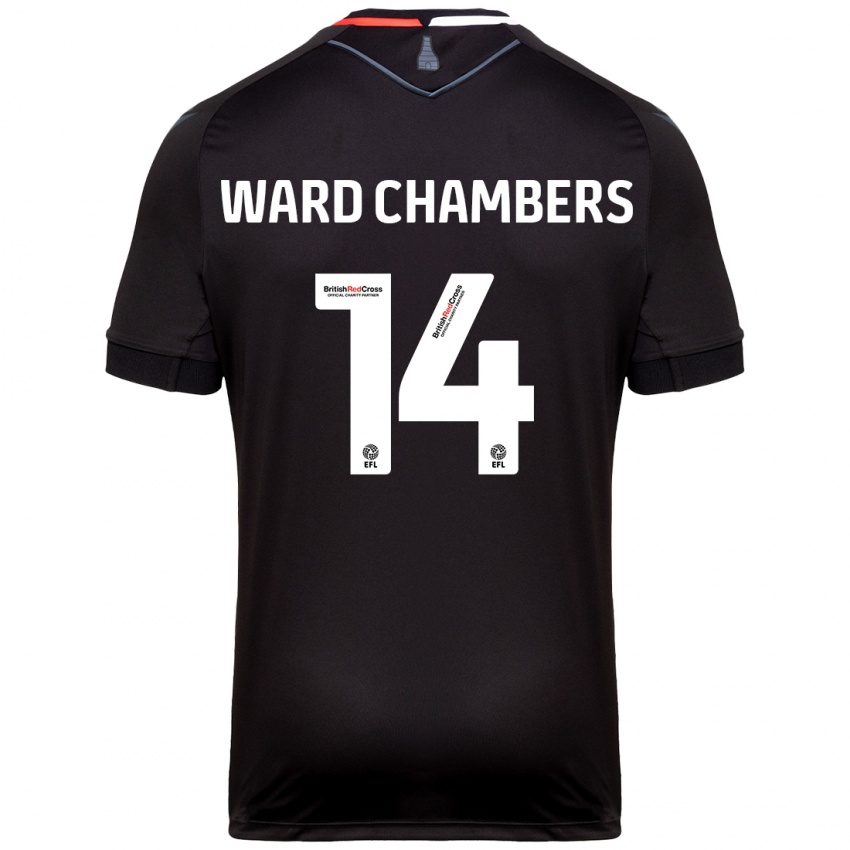 Criança Camisola Courtnay Ward-Chambers #14 Preto Alternativa 2024/25 Camisa