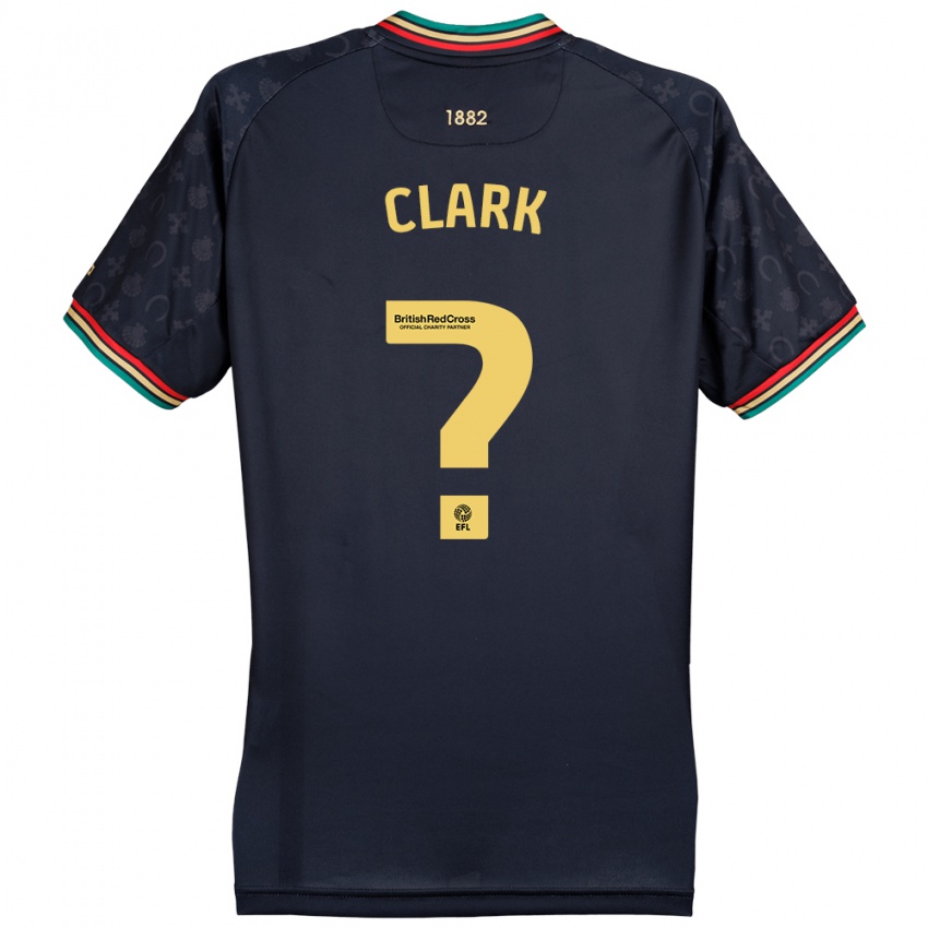 Criança Camisola Conor Clark #0 Azul Da Marinha Escura Alternativa 2024/25 Camisa