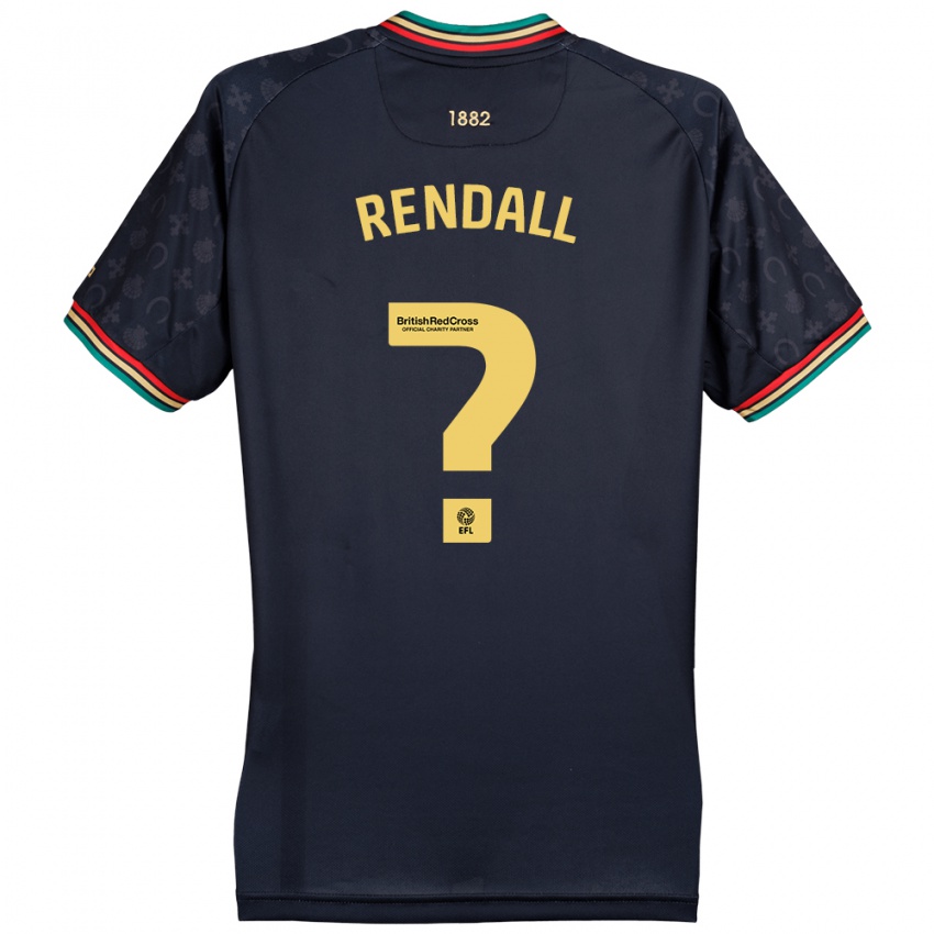 Criança Camisola Trent Rendall #0 Azul Da Marinha Escura Alternativa 2024/25 Camisa