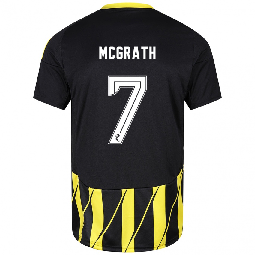 Criança Camisola Jamie Mcgrath #7 Amarelo Preto Alternativa 2024/25 Camisa