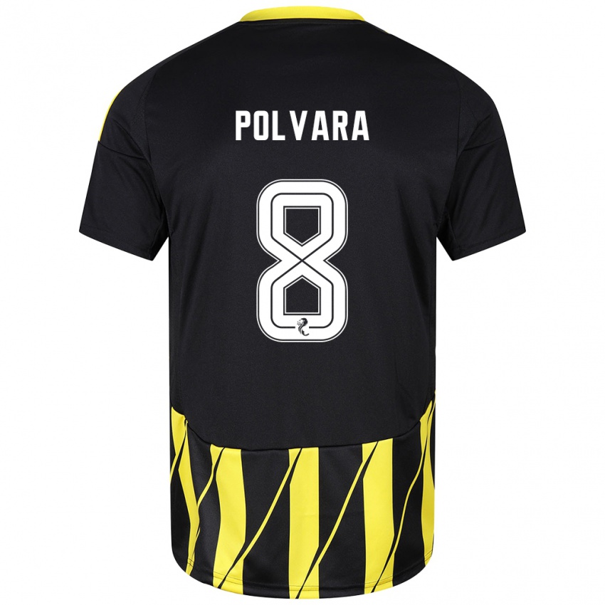 Criança Camisola Dante Polvara #8 Amarelo Preto Alternativa 2024/25 Camisa