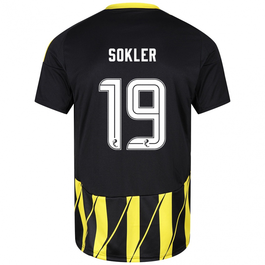 Criança Camisola Ester Sokler #19 Amarelo Preto Alternativa 2024/25 Camisa