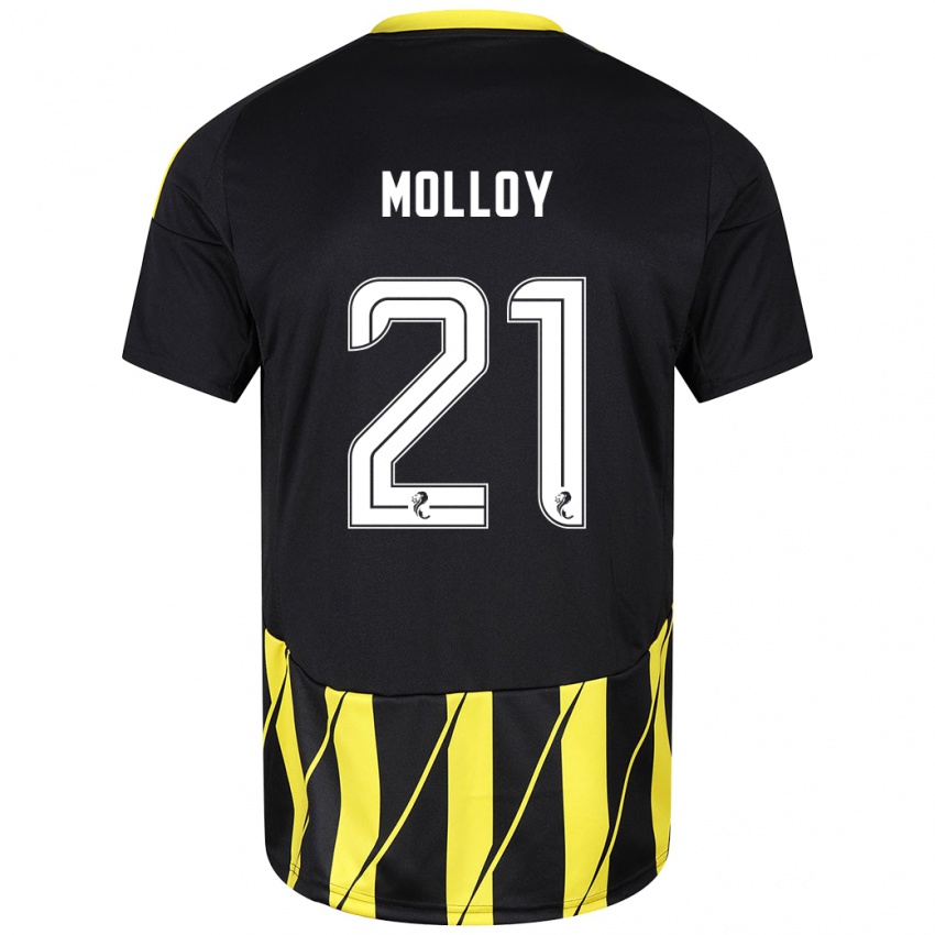 Criança Camisola Gavin Molloy #21 Amarelo Preto Alternativa 2024/25 Camisa