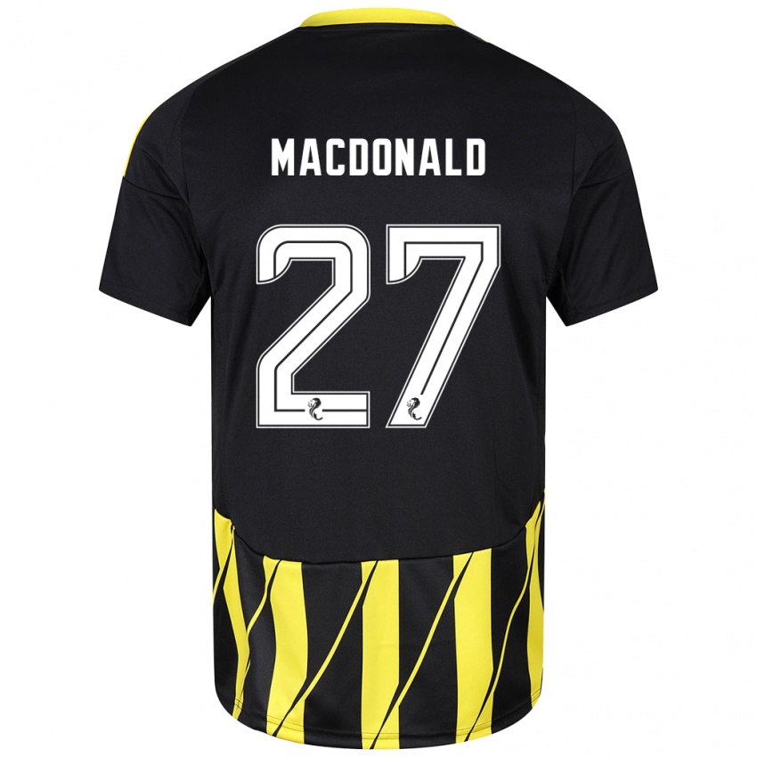 Criança Camisola Angus Macdonald #27 Amarelo Preto Alternativa 2024/25 Camisa