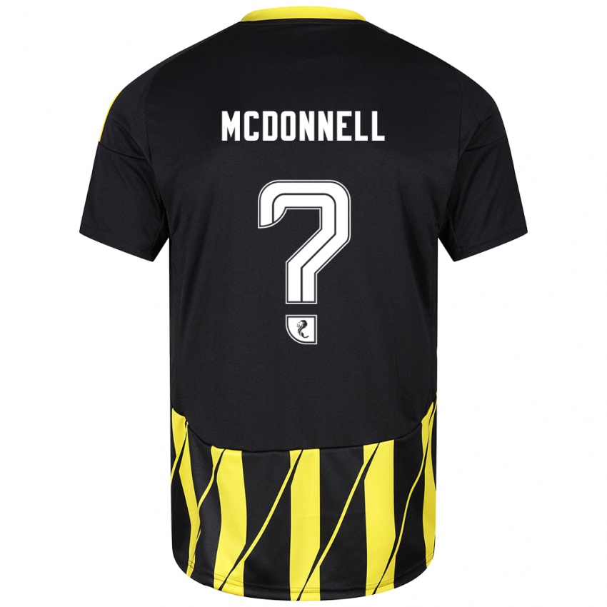 Criança Camisola Noah Mcdonnell #0 Amarelo Preto Alternativa 2024/25 Camisa