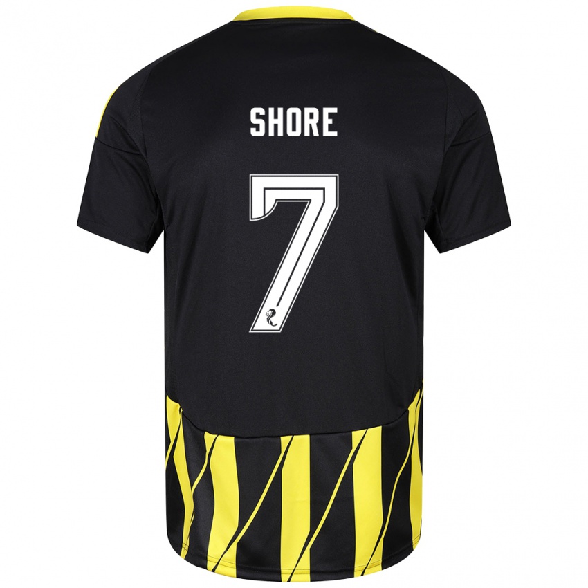 Criança Camisola Eilidh Shore #7 Amarelo Preto Alternativa 2024/25 Camisa