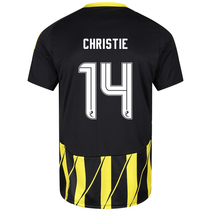 Criança Camisola Mya Christie #14 Amarelo Preto Alternativa 2024/25 Camisa