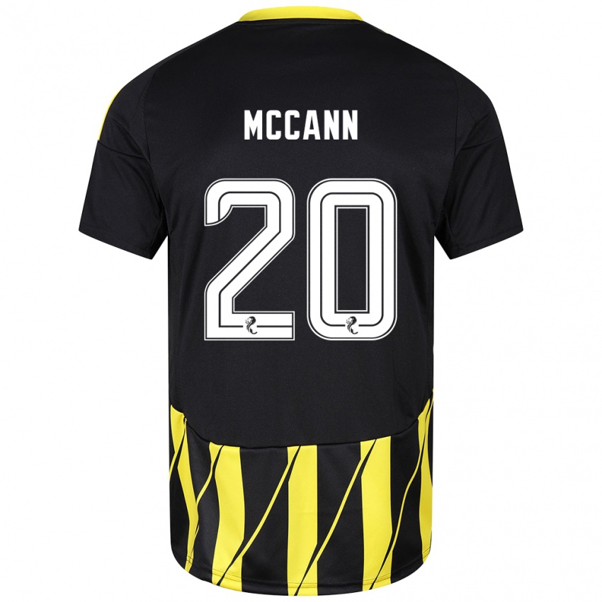 Criança Camisola Annalisa Mccann #20 Amarelo Preto Alternativa 2024/25 Camisa