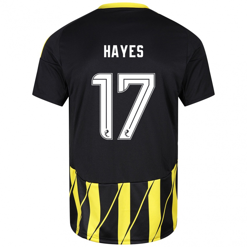 Criança Camisola Jonny Hayes #17 Amarelo Preto Alternativa 2024/25 Camisa