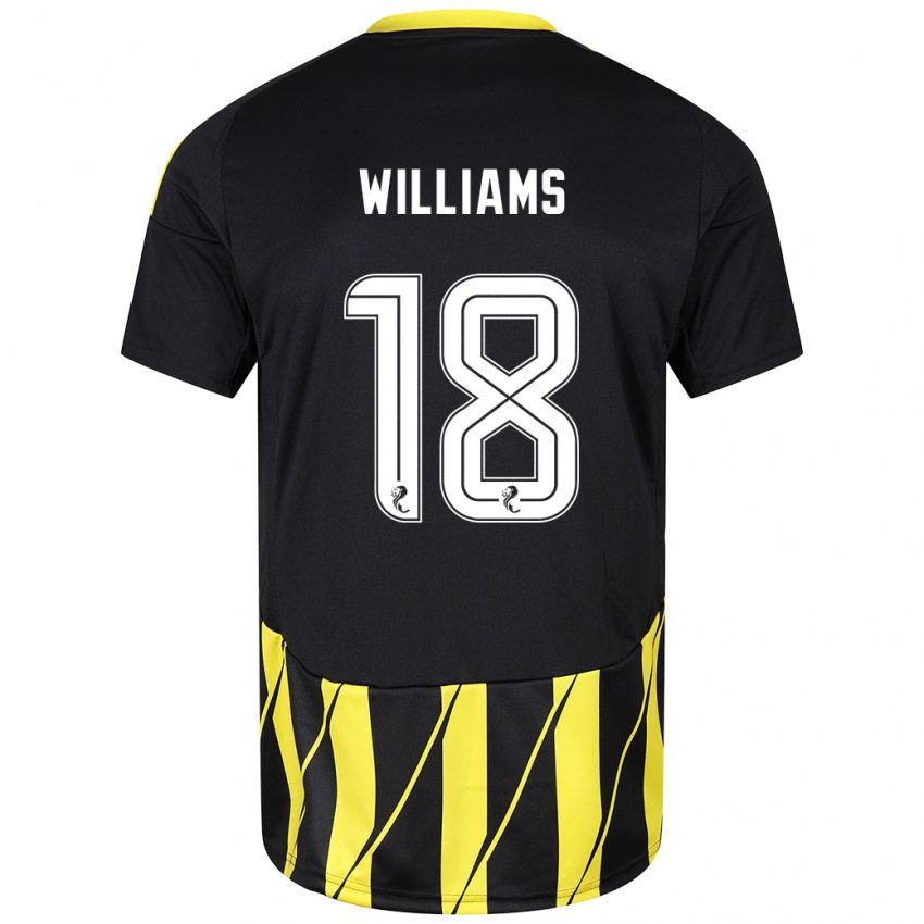 Criança Camisola Rhys Williams #18 Amarelo Preto Alternativa 2024/25 Camisa