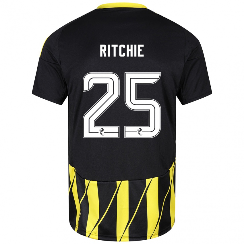 Criança Camisola Tom Ritchie #25 Amarelo Preto Alternativa 2024/25 Camisa