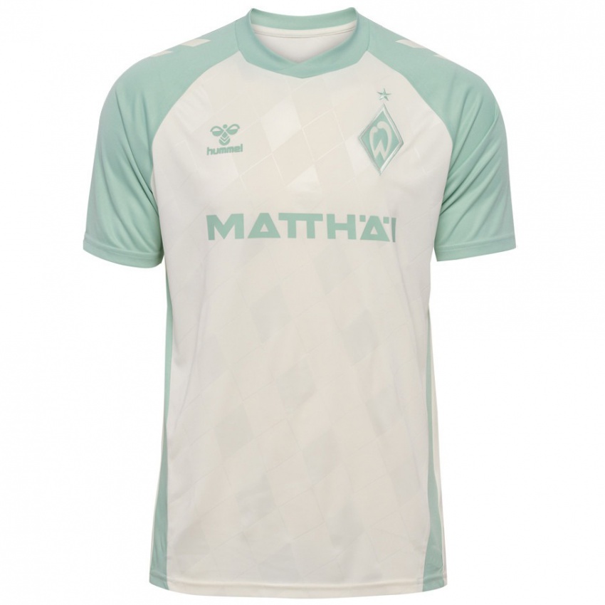 Criança Camisola Jacob Lorenz #25 Verde Claro Off-White Alternativa 2024/25 Camisa