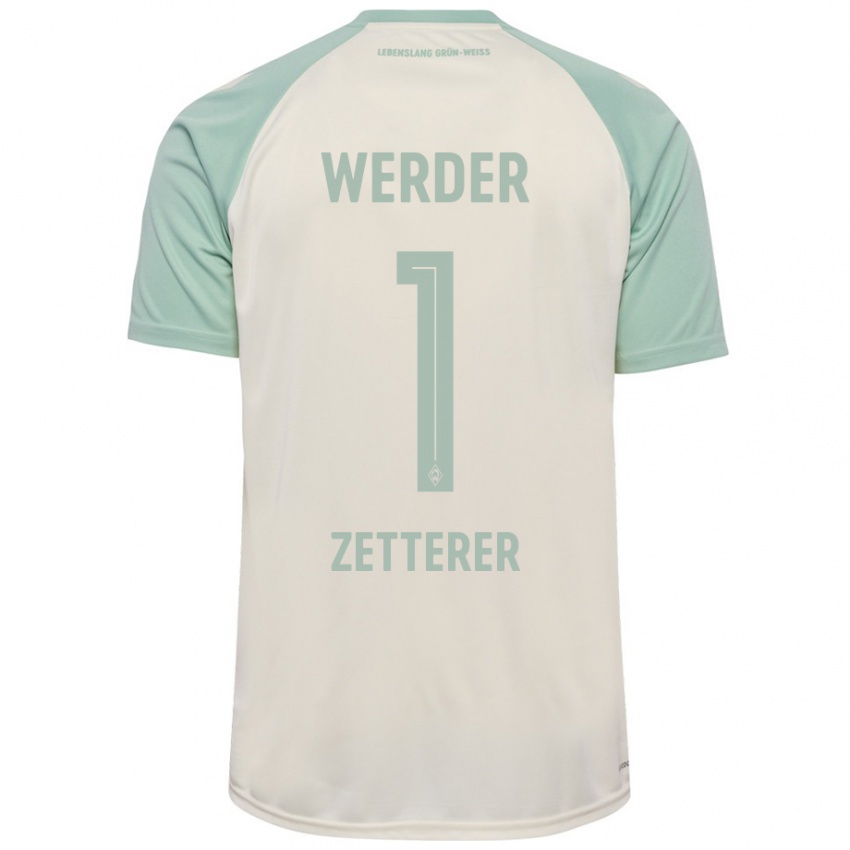 Criança Camisola Michael Zetterer #1 Verde Claro Off-White Alternativa 2024/25 Camisa