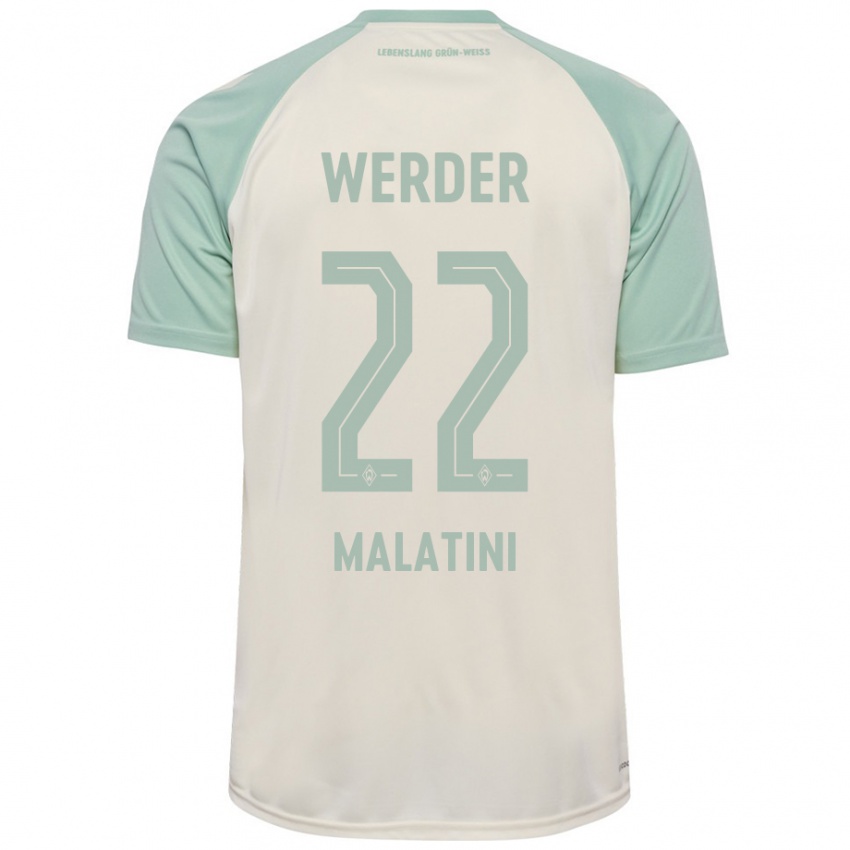 Criança Camisola Julián Malatini #22 Verde Claro Off-White Alternativa 2024/25 Camisa