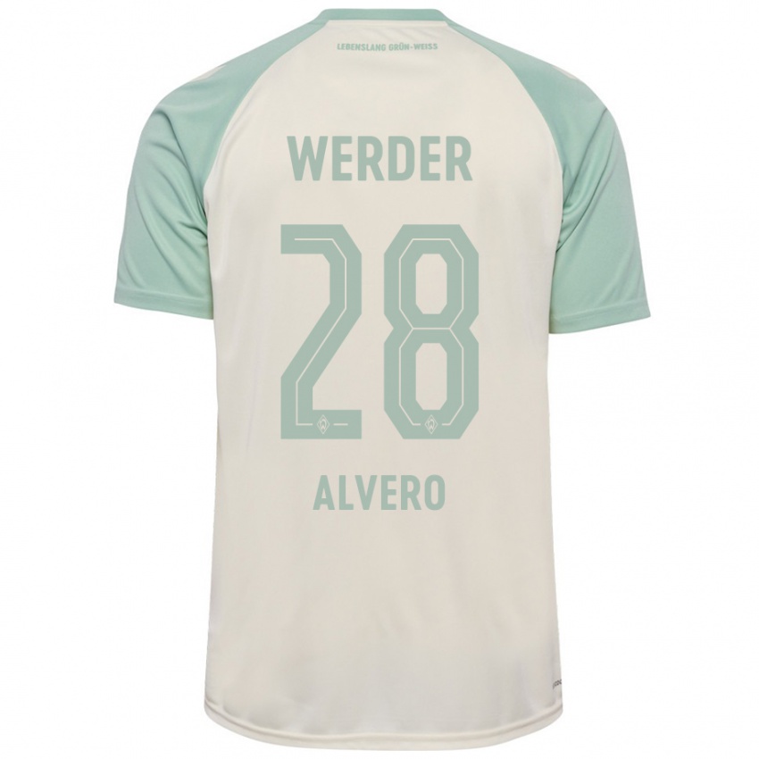 Criança Camisola Skelly Alvero #28 Verde Claro Off-White Alternativa 2024/25 Camisa