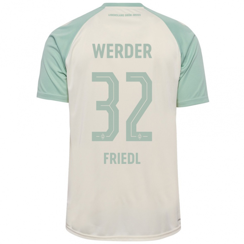 Criança Camisola Marco Friedl #32 Verde Claro Off-White Alternativa 2024/25 Camisa