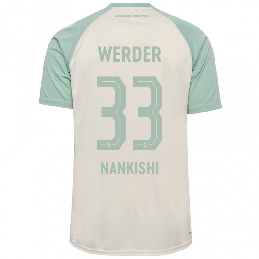 Criança Camisola Abdenego Nankishi #33 Verde Claro Off-White Alternativa 2024/25 Camisa