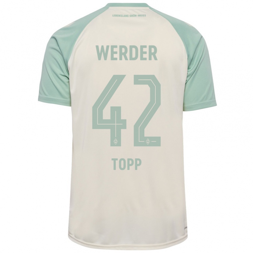 Criança Camisola Keke Topp #42 Verde Claro Off-White Alternativa 2024/25 Camisa