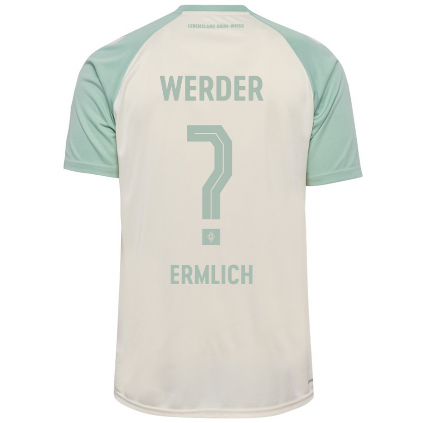 Criança Camisola Kjell Ermlich #0 Verde Claro Off-White Alternativa 2024/25 Camisa