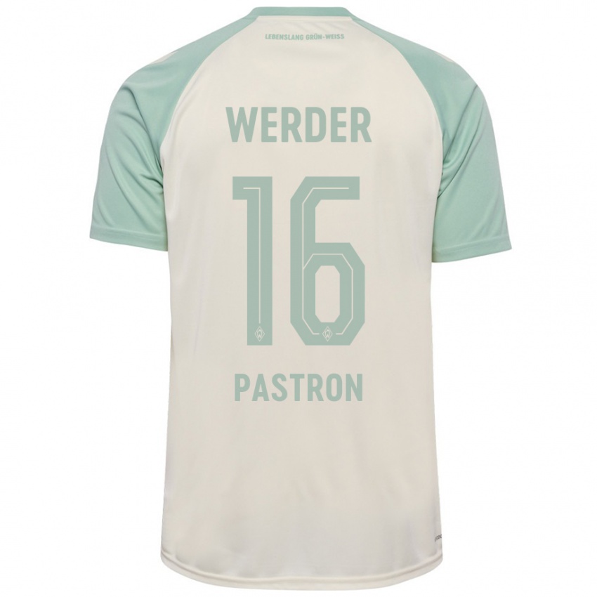 Criança Camisola Alvin Pastron #16 Verde Claro Off-White Alternativa 2024/25 Camisa