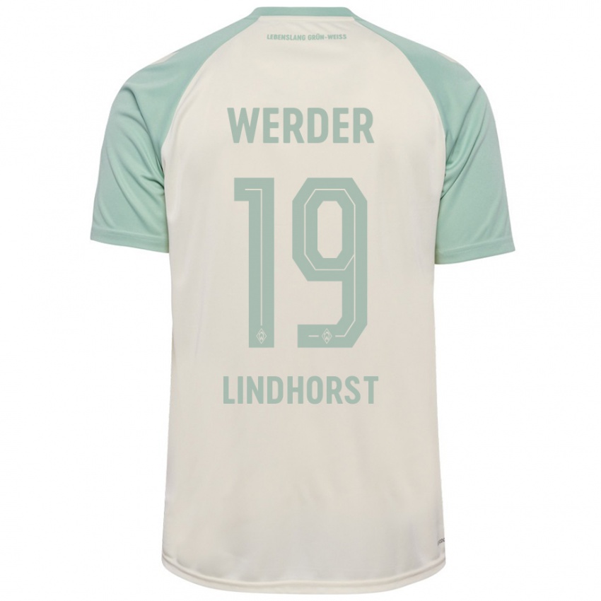 Criança Camisola Jerrit Lindhorst #19 Verde Claro Off-White Alternativa 2024/25 Camisa