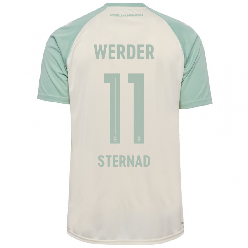 Criança Camisola Maja Sternad #11 Verde Claro Off-White Alternativa 2024/25 Camisa