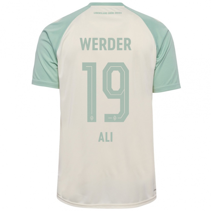 Criança Camisola Rok Ali #19 Verde Claro Off-White Alternativa 2024/25 Camisa