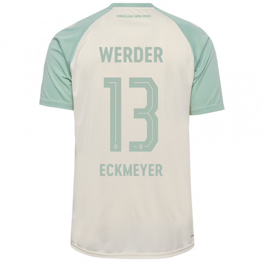 Criança Camisola Tjark Eckmeyer #13 Verde Claro Off-White Alternativa 2024/25 Camisa