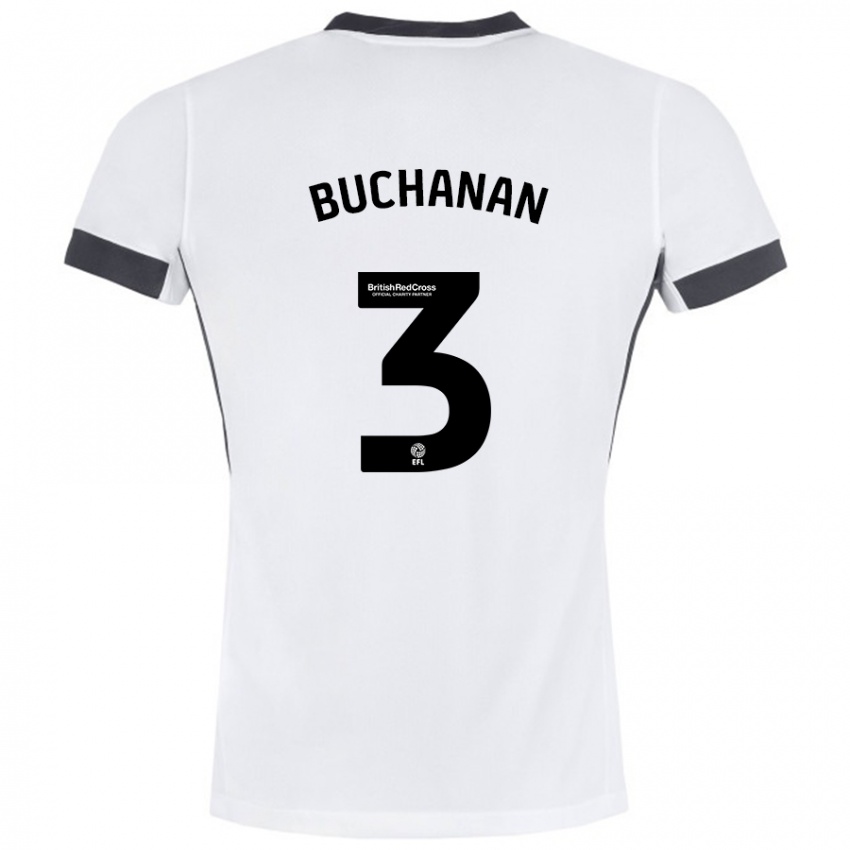 Criança Camisola Lee Buchanan #3 Preto Branco Alternativa 2024/25 Camisa