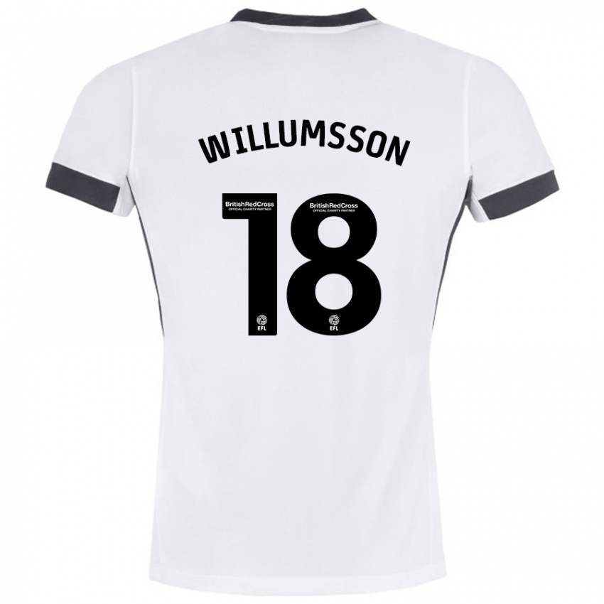 Criança Camisola Willum Thór Willumsson #18 Preto Branco Alternativa 2024/25 Camisa