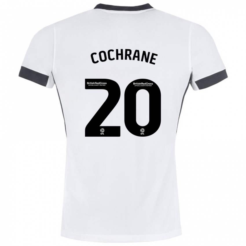 Criança Camisola Alex Cochrane #20 Preto Branco Alternativa 2024/25 Camisa