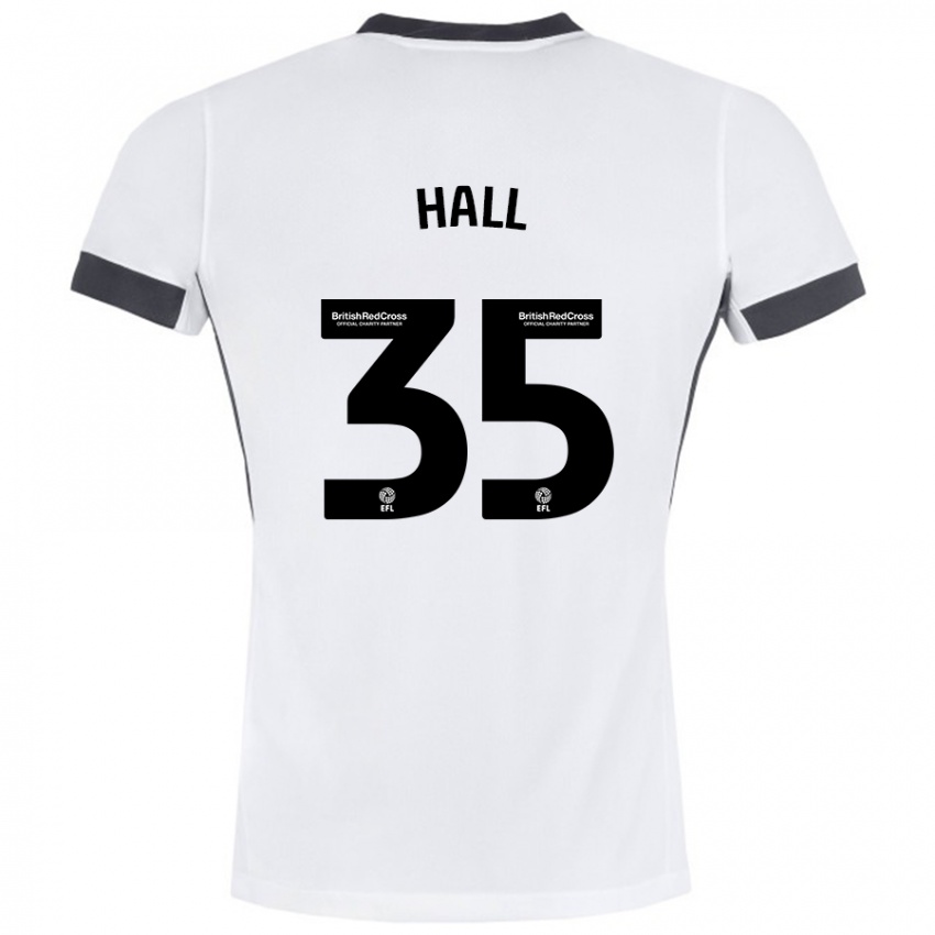 Criança Camisola George Hall #35 Preto Branco Alternativa 2024/25 Camisa