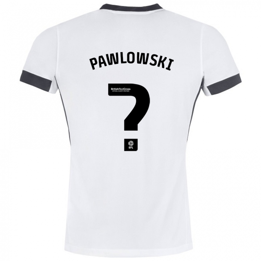 Criança Camisola Jakub Pawlowski #0 Preto Branco Alternativa 2024/25 Camisa